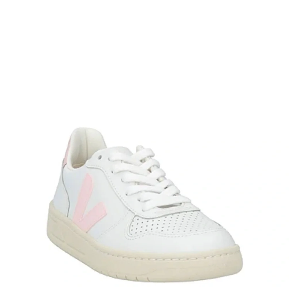 VEJA V-10 LEATHER SNEAKERS IN WHITE PETALE 40 9 - Picture 3 of 12